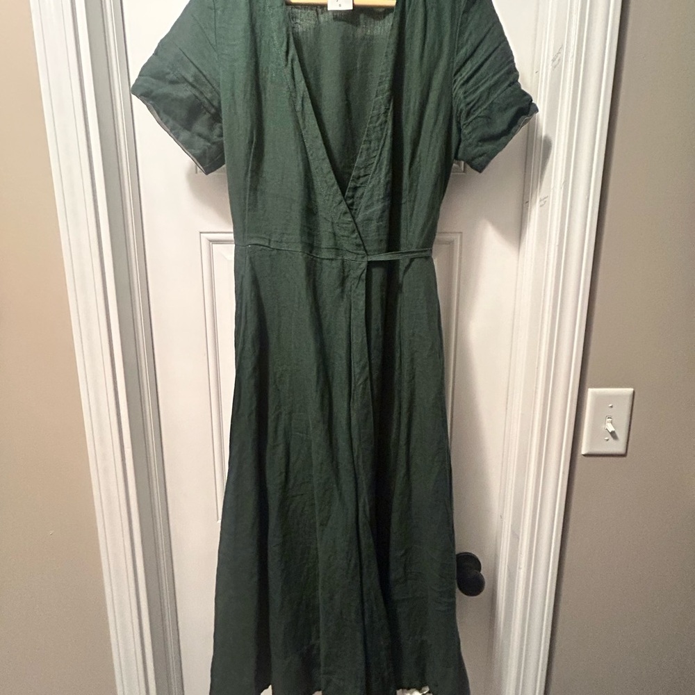 Son de Flor Evergreen Wrap Dress